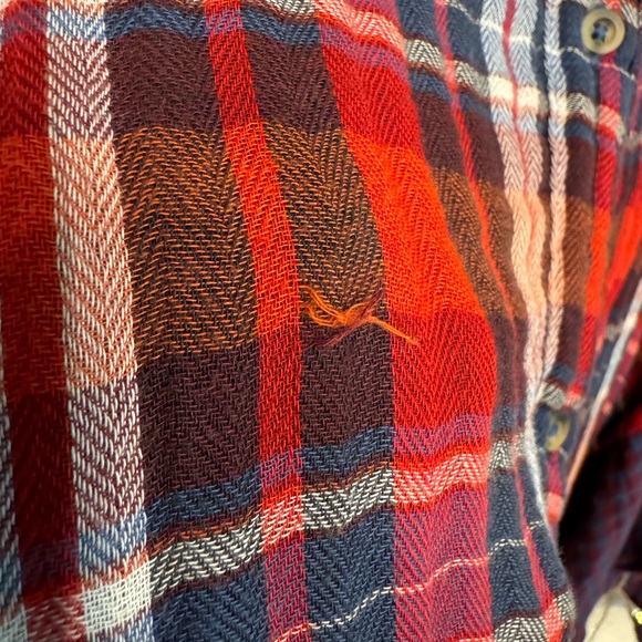 Free People Plaid Oversized Button Down Shirt - Size L - Picture 16 of 16